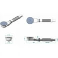 thumbnail image 3 of Tubo de sifón expandible, drenaje de ducha de perfil bajo con diseño extraplano, ABS cromado, manguera flexible para una instalación sin costuras, barrera contra olores que garantiza frescura,, 3 of 5