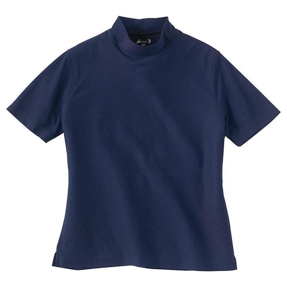 Ladies' Short Sleeve Shirt Performance Honeycomb Mock Neck - Ash City