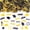 Black and Gold, variant on Blue and Gold Graduation Confetti 2000Pcs 2.1oz Class of 2026 Graduation Table Confetti Congrats Grad Table Confetti for Table Gift Bags Cards Grad Decorations