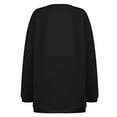 thumbnail image 5 of Women's Solid Thickened Oversize Long Sweater Dress Disappearing Lower Body, Cozy Fall Winter Sweatshirt Dress with Soft Fabric for Fashionable and Comfortable Wear,Black,L, 5 of 8