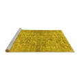 thumbnail image 2 of Ahgly Company Machine Washable Indoor Rectangle Abstract Yellow Modern Area Rugs, 5' x 7', 2 of 4
