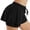 Black women's elastic waist shorts a1, variant on Cagogo Women's Drawstring Elastic Waist Shorts Casual Sporty Active Regular Fit Solid Shorts Summer Workout Lounge Yoga Beach Activewear, Light Blue S