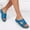 Blue, variant on Sandals White Sandals Summer Thick Soled Women'S Shoes Leisure Beach Women'S Sandals Open Toe Slippers Beach Sandals For Woman