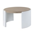 thumbnail image 3 of ACME Zoma Coffee Table in White High Gloss & Oak, 3 of 10