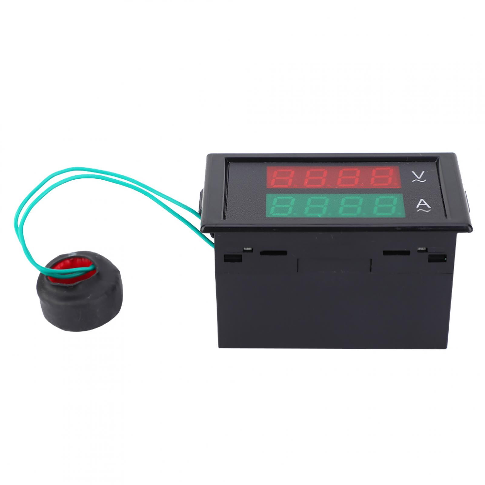 LHCER Amp Meter,DL692042 Dual Digital Display Voltage Current Meter Volt Amp Gauge AC80300V