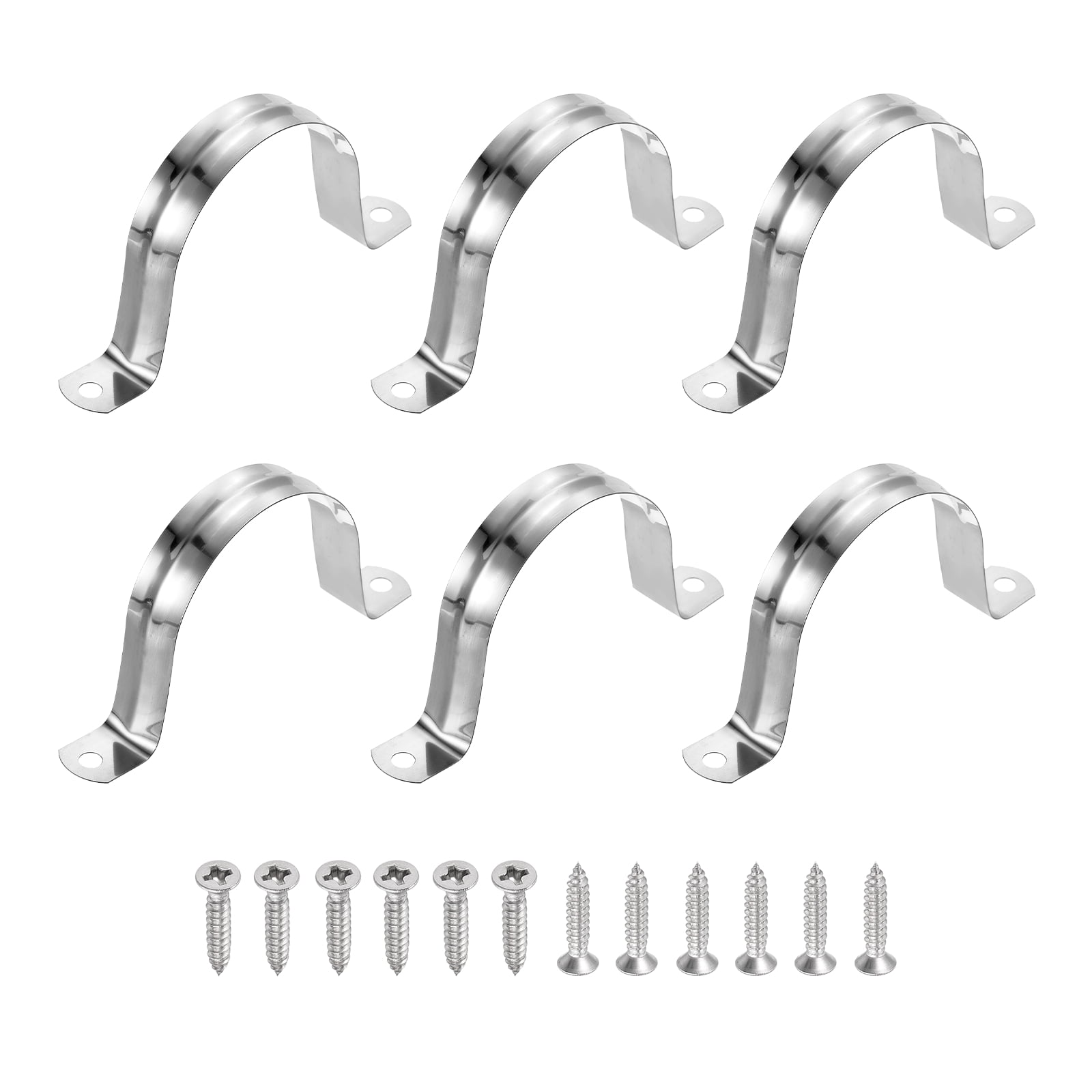 Uxcell 10Pcs PVC Pipe Straps, 25mm Plastic Conduit Strap, Two Hole PVC Pipe Clips For Tube Pvc Pipes Light Grey Uxcell 10Pcs PVC Pipe Straps, 25mm Plastic Conduit Strap, Two Hole PVC Pipe Clips For Tube Pvc Pipes Light Grey