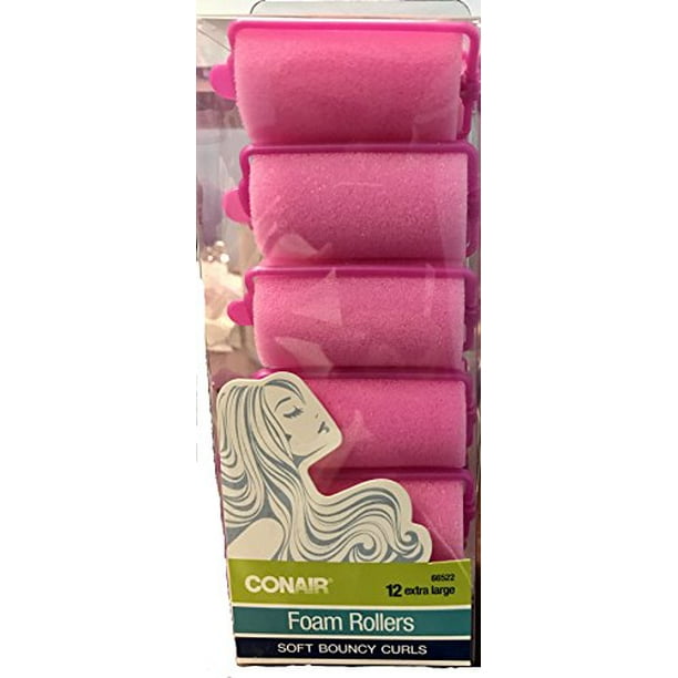 Conair Body and Bounce Extra Large Foam Rollers, 12 Count