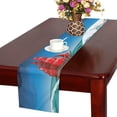 thumbnail image 3 of MKHERT Night Seascape with Red Sailboat Table Runner for Office Kitchen Dining Room Wedding Party 16x72 inch, 3 of 4