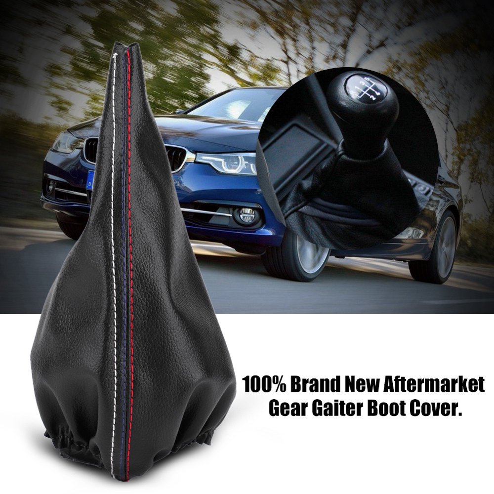 OTVIAP Car Gear Stick Shift Knob Gaiter Boot Cover for BMW E30 E34 E36