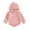 Pink, variant on Musuos Newborn Baby Hooded Romper 3M 6M 12M 18M 24M Long Sleeve Front Pocket Solid Color Bodysuit Playsuit for Baby Boys GIrls