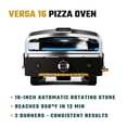 thumbnail image 3 of HALO Versa 16 Outdoor Pizza Oven with Dual Burner System and Rotating Stone, 3 of 13