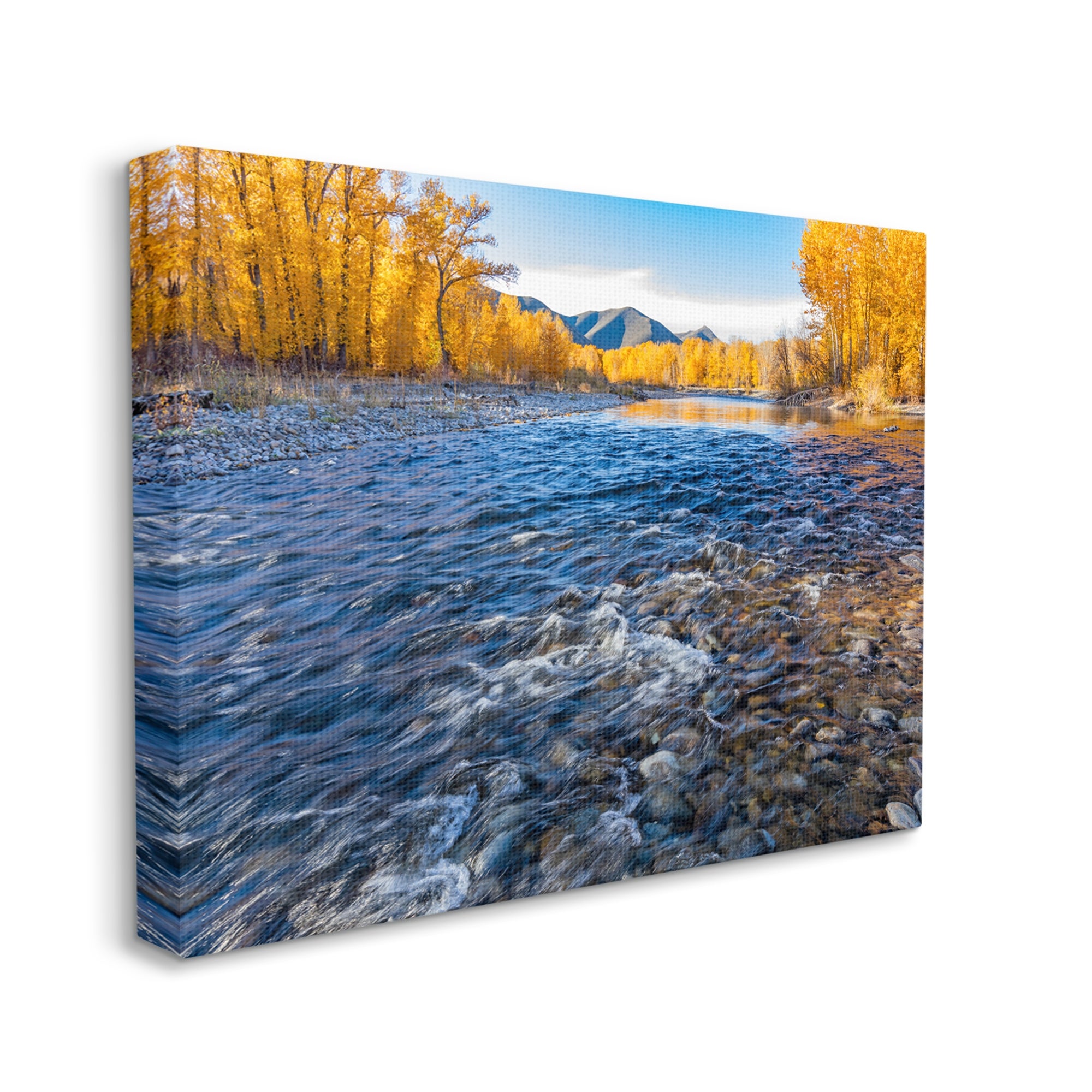Stupell Industries Serene Babbling Brook Foliage Surrounding Lake Water Photograph Gallery Wrapped Canvas Print Wall Art, Design by Steve Smith