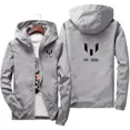 thumbnail image 3 of 2024 nueva primavera otoño hombres Messi signo impresión al aire libre Camping hombres cremallera Sudadera con capucha impermeable hombres deportes protector solar chaqueta grande, 3 of 5