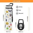 thumbnail image 3 of 32oz Transparent Sports Water Bottle with Straw for Kids Adults Outdoor School Gym Fitness Cartonn Halloween Partten, 3 of 7