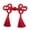 deep red, variant on Chinese Traditional Button Sewing Crafted Frog Buttons Sew On for Handcraft Cheongsam Embellishment