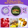 thumbnail image 2 of Miniature Handheld microscope Digital Pocket Microscope for Kids Electronic Microscope Coin Microscope-Purple, 2 of 6