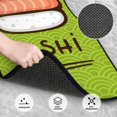 thumbnail image 3 of Yiaed Fresh Sushi Print Carpet Floor Mats for Cars, Auto Accessories Front & Rear Car Floor Mats Car Floor Foot Mat Sets of 4 Pieces, 3 of 7