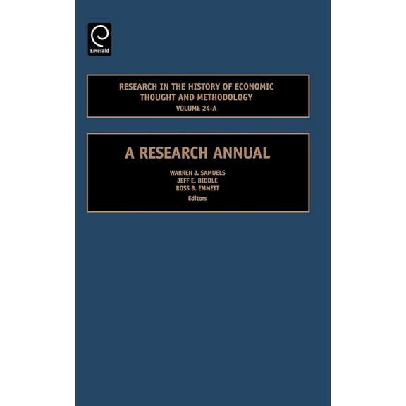 Research in the History of Economic Thought and Methodology: A Research Annual, (Hardcover)