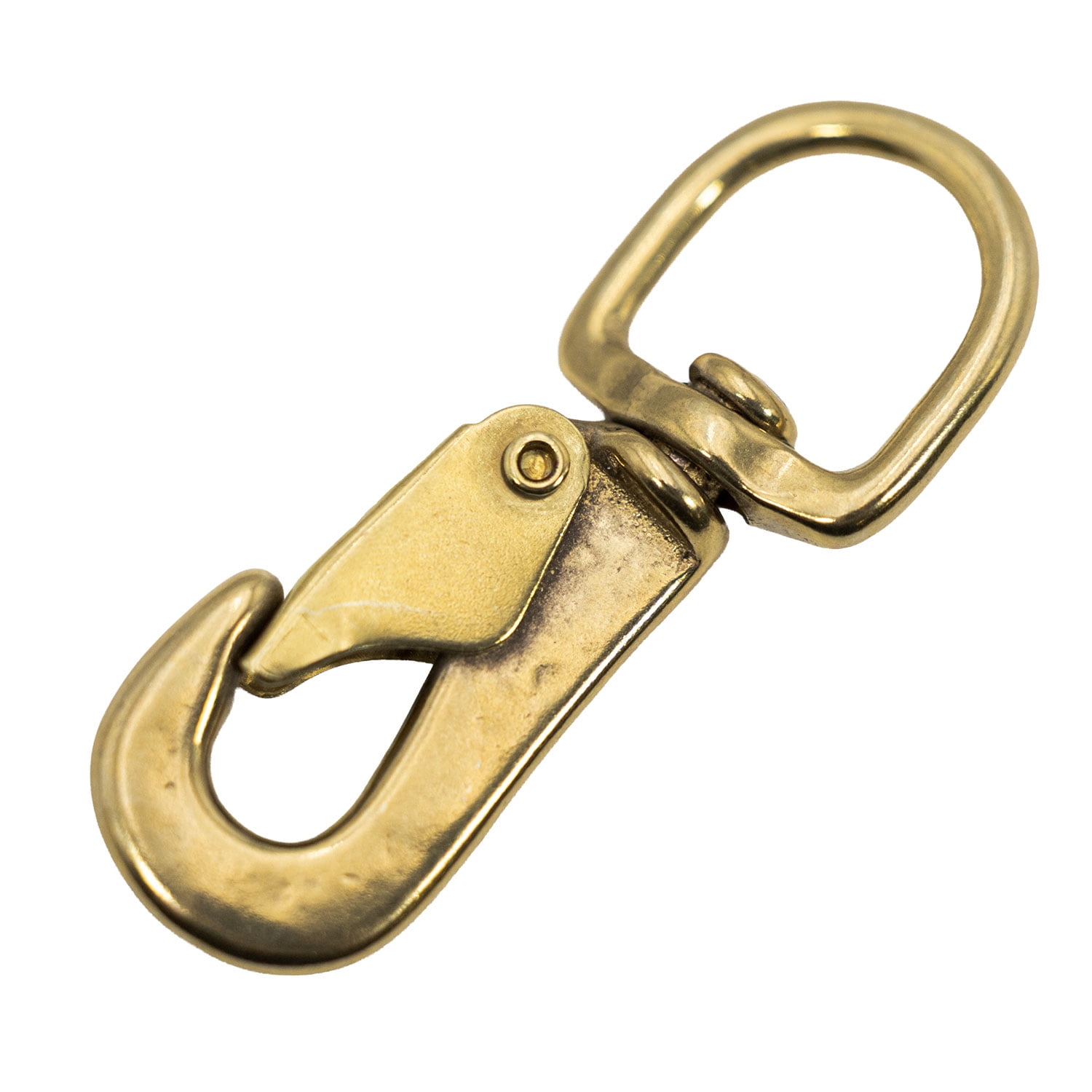 Jeffers Solid Brass Spring Snap Hook 3/4" x 3-1/2" | Heavy Duty Clip for Ropes, Chains, Keychains, Lanyards, Dog Leash, Horse Tack, Camping, Hiking, Backpack, Purse, Belt, Strap, Outdoor Gear