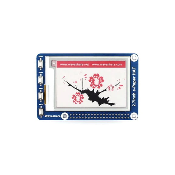 2.7inch e-Paper E-Ink Display HAT For Raspberry Pi (264x176)