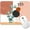 Abstrait Tropical Boho, variante sur Tapis de Souris Gaming Fraise Rose Mignonne TTG 31.5x15.7 Po Base en Caoutchouc Antidérapante Bords Lisses et Cousus Grand Tapis de Clavier d'Ordinateur Idéal pour Filles