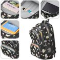 thumbnail image 4 of Unicorn Cat and Lightning Black Pattern Backpack for School, Cute School Bag with Adjustable Shoulder Straps and Padded Back, 16.9"x12.6"x5.9", 4 of 5