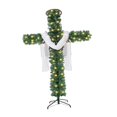 thumbnail image 1 of Árbol de Navidad con cruz, decoración realista de Pascua, árbol de Navidad artificial de pie. 15 millones, 1 of 9
