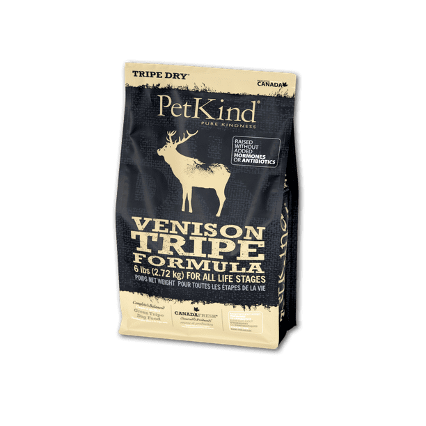 PetKind Tripe Dry Venison Tripe Formula GrainFree Dry Dog Food, 6lb