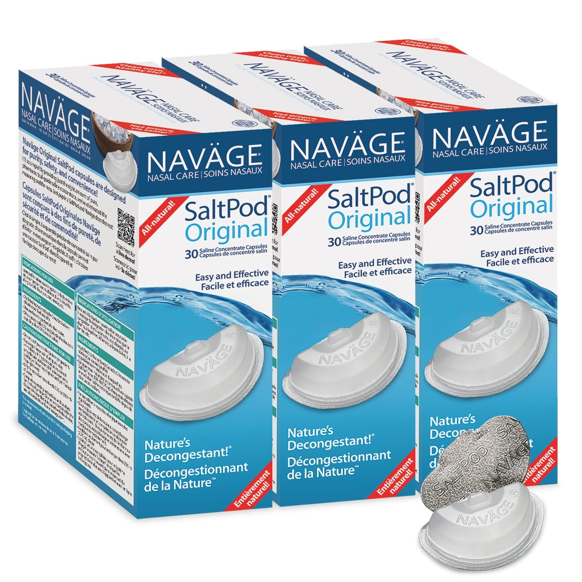 Navage SaltPod Bundle 3 SaltPod 30Packs (90 SaltPods) 44.85 if purchased separately Walmart