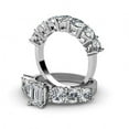 thumbnail image 3 of 4.05CT Emerald and Round Cut Diamonds Bridal Set, 3 of 3