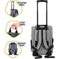 thumbnail image 7 of Dog Travel Carrier With Wheels Comfortable Portable Airline Approved Dog Kennel Crate Bag - Grey, 7 of 7