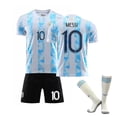 thumbnail image 1 of Kits de fútbol para niños Camiseta de fútbol Camiseta de entrenamiento Traje 21/22-20 21 Argentina Messi 10-Niños 20 (110-120CM) BmatwkZeng Bmatwk Jersey, 1 of 2