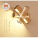 thumbnail image 3 of LED Wall Light, 4W 400LM 360° Rotatable Indoor Wooden Wall Sconce, 3000K Warm White Wall Sconce for Bedroom, Living Room, Office, Dia 21CM, 3 of 5