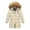 White, variant on Toddler Fleece Jacket Kids Girls Boys Winter Warm Thick Hooded Down Coat Down Jacket Padded Overcoat New Fall Jackets Winter Outerwear Pinky 130