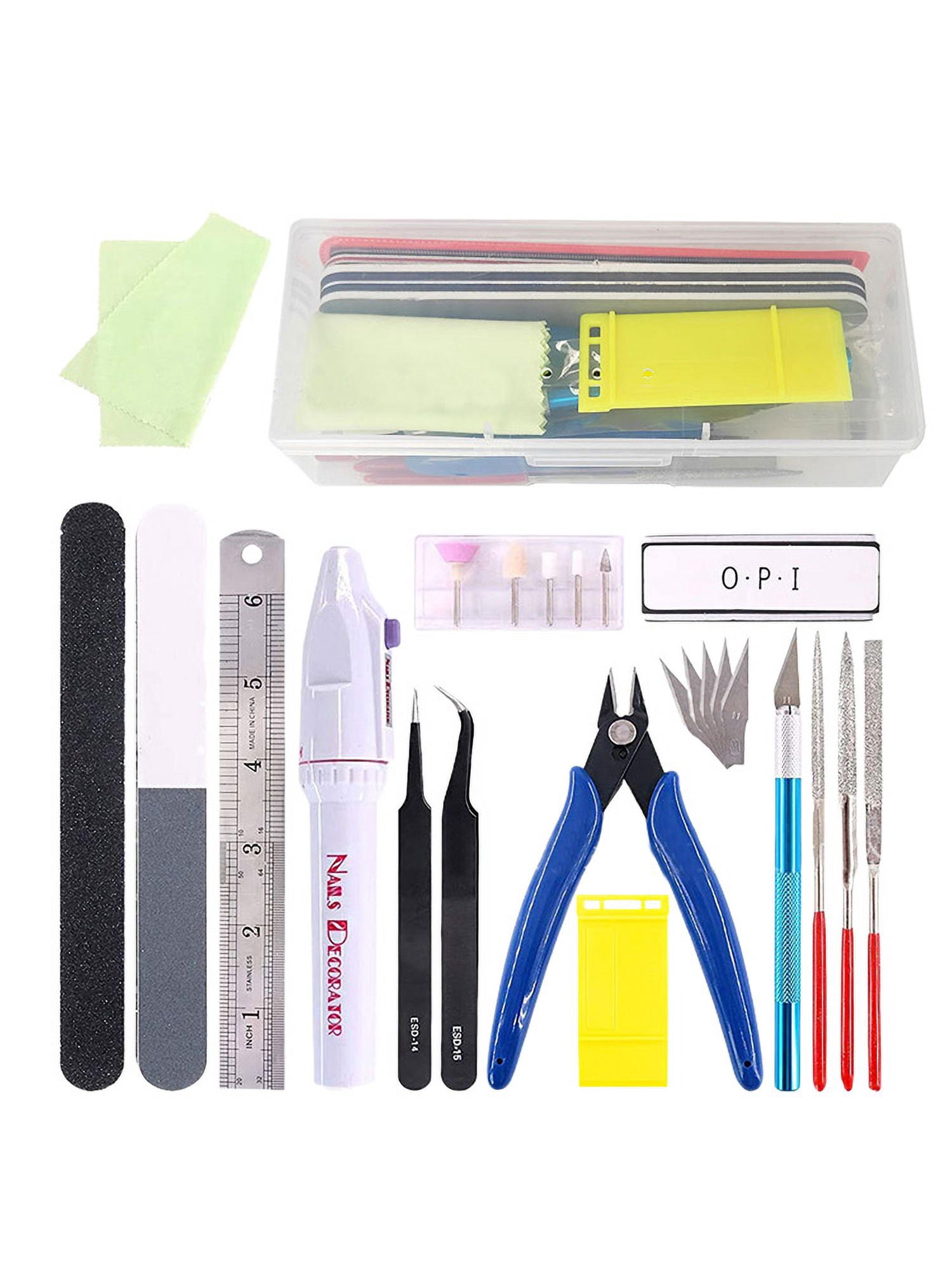 Model Tool Kit, 24 Pieces Miniature Tools Model Kit, Modeling Tools, Model Kits With Box For Buildings, Airplanes, Cars, Robots, Cartoons