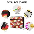 thumbnail image 3 of 13 Individual Pockets Organ Folder Waterproof A4 Size File Folder Home Work Office Categorized Storage File Manager Daisies on Coffee Collision Background, 3 of 7