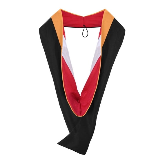 Endea Graduation Masters Hood For Engineering, Civil Engineering - Orange/Red/White