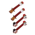 thumbnail image 1 of Transemion 4 Pcs Housses de Protection pour Poignée de Four à Micro-Ondes de Noël Housses de Protection de Noël Noël Réfrigérateur Cuisine Réfrigérateur Poignée de Porte Gants No.01 1Ensemble, 1 of 4