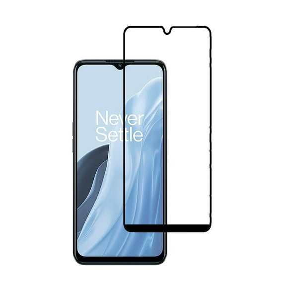 [2 Pack] Black Tempered Glass Screen Protector Frontier Protective Protector for Oneplus Nord N300 5G 2022