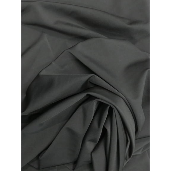 Nylon Solid Spandex 4 ways Stretch Medium Weight Black