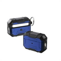 ELEHOLD Rugged Case Compatible with Airpods Pro 2nd Gen 2022, Full Body Hard Shell Shockproof Anti-Scratch Case with Carabiner for Airpods Pro 2 (2022),Blue