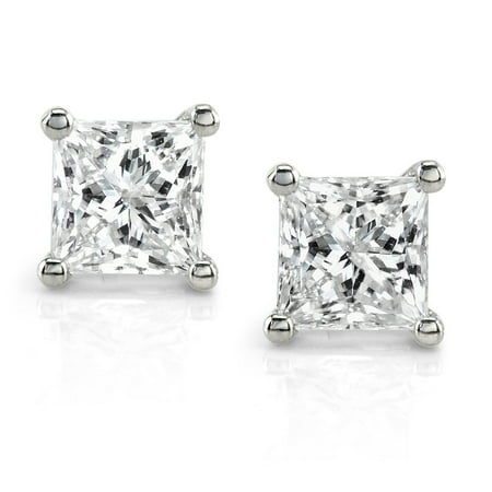 Diamond Stud Earrings 1 Carat (ctw) in Platinum (Certified)