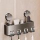 thumbnail image 1 of Soporte Adhesivo De Pared Para Cepillos De Dientes, Organizador De Bao Sin Taladrar, 2 Soportes, Diseo Minimalista Moderno, Ideal Para Baos Pequeos, Doble Cara, Almohadilla Adhesiva, UKHBMC, 1 of 9