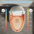 thumbnail image 3 of Smart Bidet Toilet with Auto Open Seat & Lid Luxury toilet with instant heating, warm air dryer, RGB ambient light, feminine & rear wash, adjustable water temp/pressure, foot & remote flush, 3 of 7