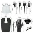 thumbnail image 2 of AOWOO 17 Pieces Professional Salon Hair Dye Kit,  Hair Bleach Kit Hair Coloring Tool with Hair Dye Brush, Hair Color Bowl, Necessary Hair Coloring Tools for Salon Hairdressing & DIY at Home, 2 of 7