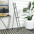 thumbnail image 3 of DecMode 16" x 57" Black Metal Tall Adjustable Floor 3 Tier Easel, 1-Piece, 3 of 12