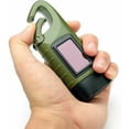 thumbnail image 2 of Linterna solar recargable (paquete de 2), lámpara de emergencia LED, linterna de manivela dinamo con mosquetón para senderismo, viajes, camping, escalada, verde militar Zhuoxuan, 2 of 5