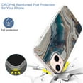 thumbnail image 5 of Compatible for iPhone 13 Marble Pattern IMD Soft TPU Silicone Case,Lightweight Shockproof Rugged Drop Slim Durable High Quality Back Protective Women Girl Cover.For iPhone 13,B, 5 of 6