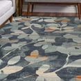thumbnail image 7 of Superior Mahonia Leaf and Vine Indoor Area Rug, 5' x 8', Blue, 7 of 7