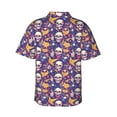 Balery rock Skull record Print Men's Hawaiian Shirts Short Sleeve Beach